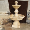 Carved garden decoration small stone marble 3 tier water fountain statue sculpture